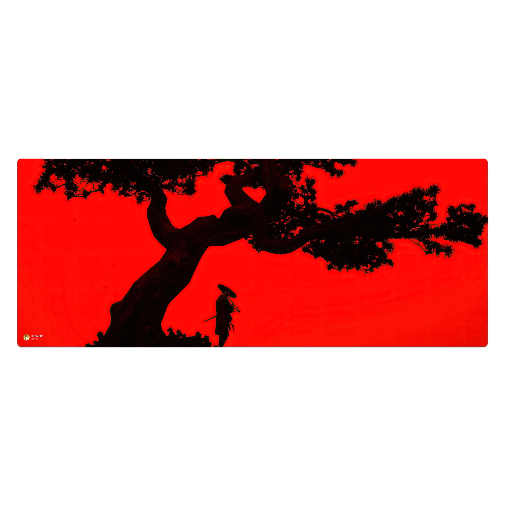 دسک پد هومرو مدل HX190 طرح Ghost of Tsushima سایز 40×100 سانتی‌متر