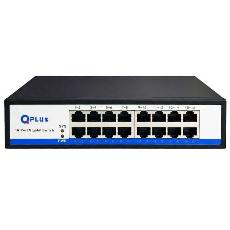 سوئیچ شبکه 16 پورت کیوپلاس مدل PL-SG1600 — تصویر ۲
