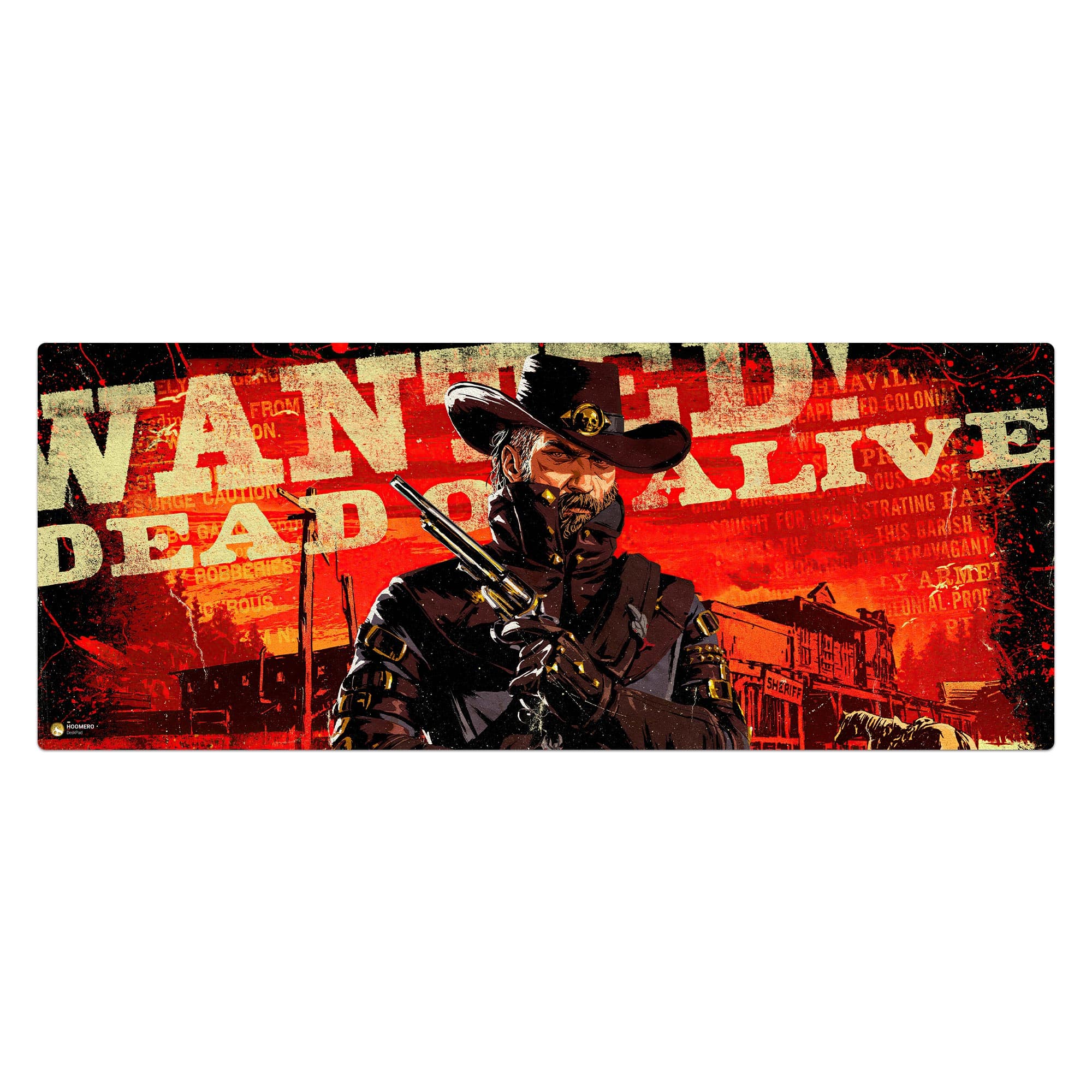 دسک پد هومرو مدل HX212 طرح Red Dead Redemption سایز 40×100 سانتی‌متر