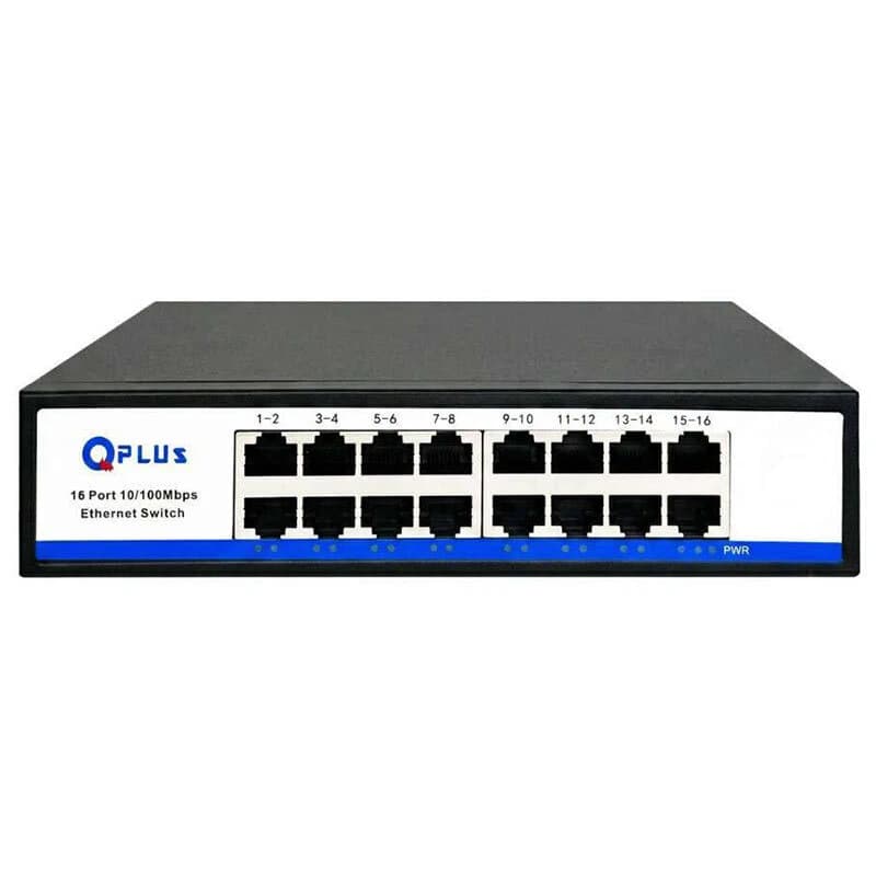 سوئیچ شبکه 16 پورت کیوپلاس مدل PL-S1600 — تصویر ۲