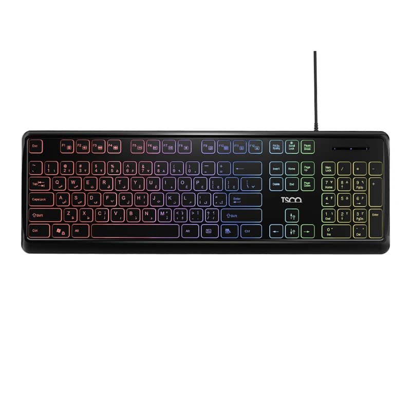 کیبورد تسکو مدل TK8046 با سیم نورپردازی RGB — تصویر ۹