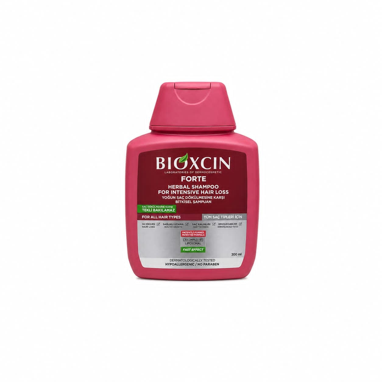 شامپو ضد ریزش بیوکسین فورت SHAMPOO HERBAL FOR INTENSIVE HAIR LOSS BIOXCIN FORT
