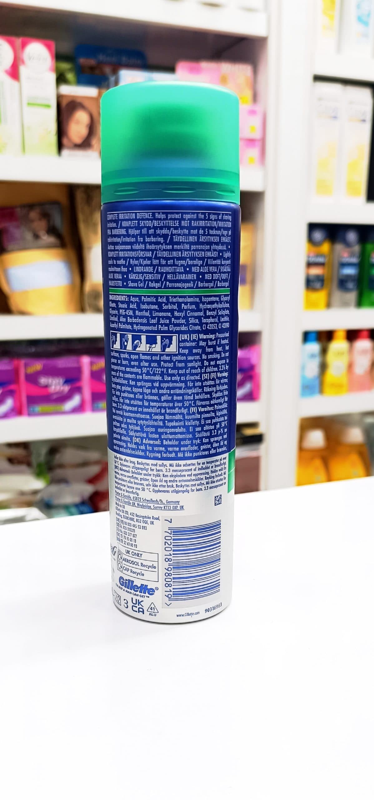 ژل مرطوب‌کننده اصلاح صورت ژیلت Shave Gel Moisturizing Gillette — تصویر ۳