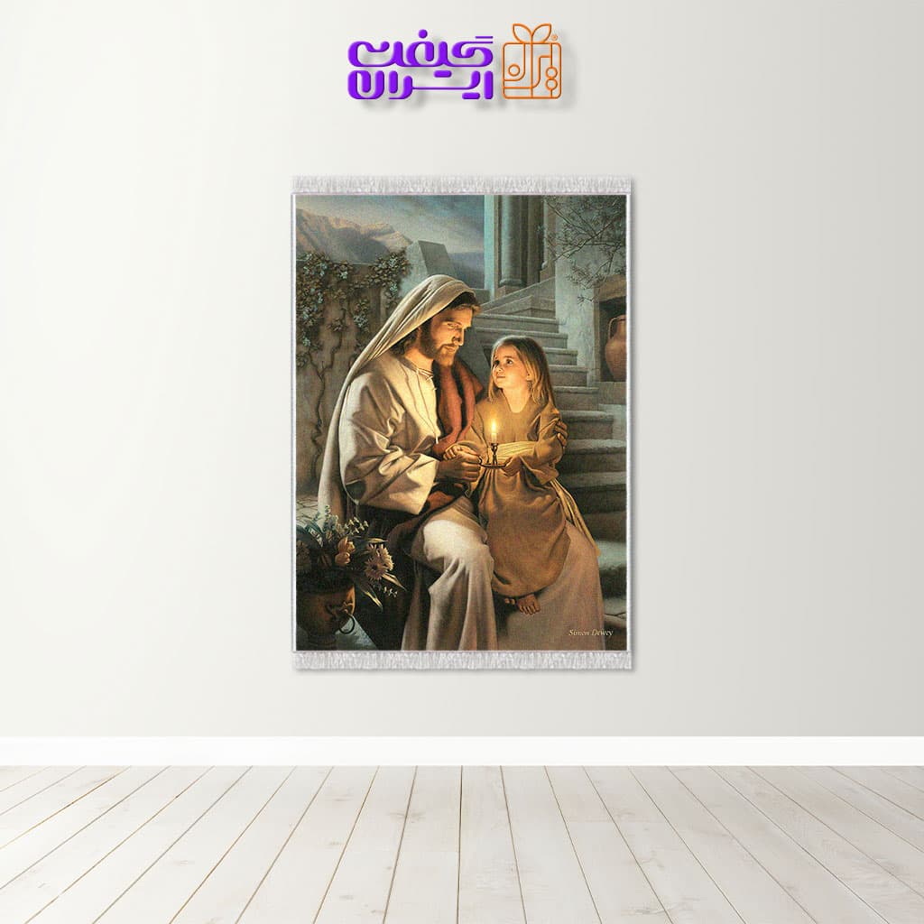 تابلو فرش چاپی طرح فرانسوی کد 8090
