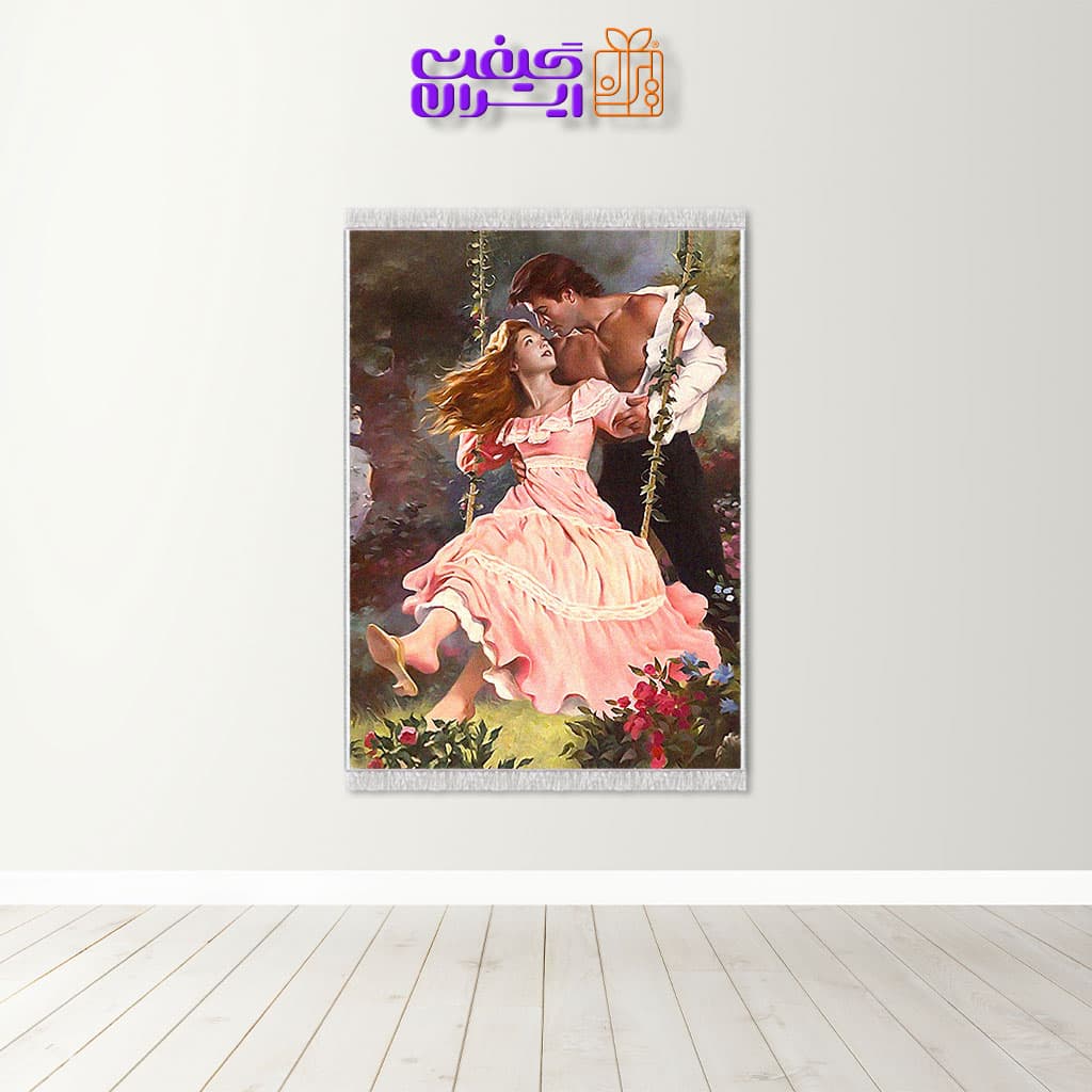 تابلو فرش چاپی طرح فرانسوی کد 8086