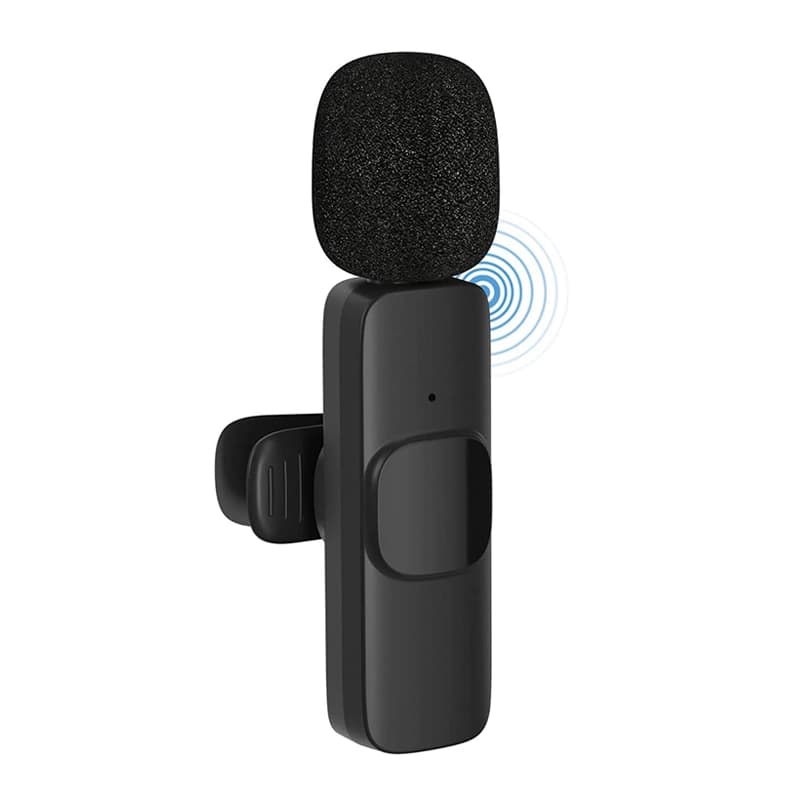 میکروفن یقه ای بی سیم مدل K9 Type-C با تبدیل Lightning (تک میکروفون)