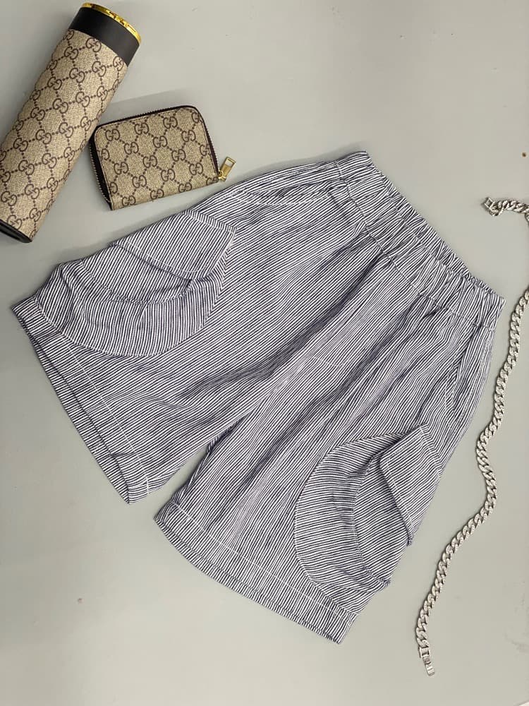 شلوارک پارچه ای راه راه 7503