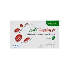 کپسول فروفورت گاین عبیدی ورقه ای جعبه 30 عددی