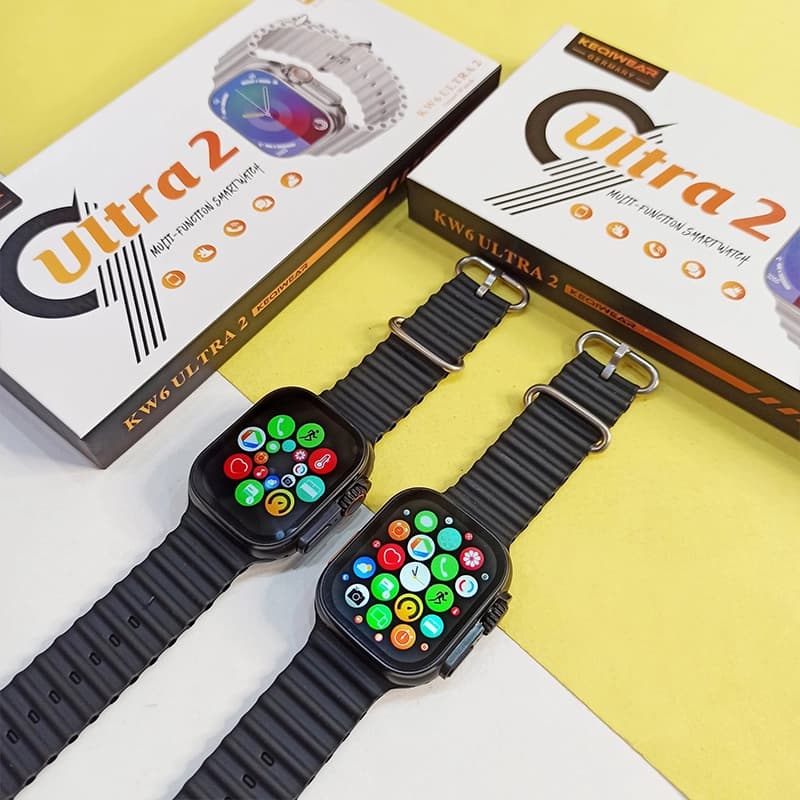 ساعت هوشمند مدل Keqiwear Kw6 Ultra 2 (مشکی) — تصویر ۴