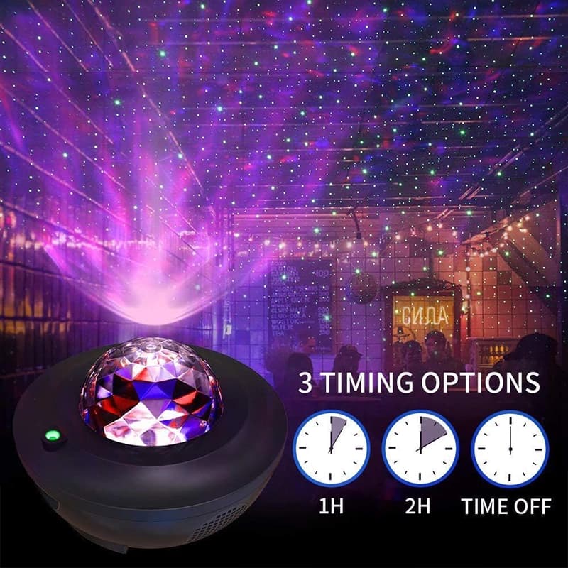 پروژکتور رقص نور کهکشانی و اسپیکر مدل Starry Projector — تصویر ۷