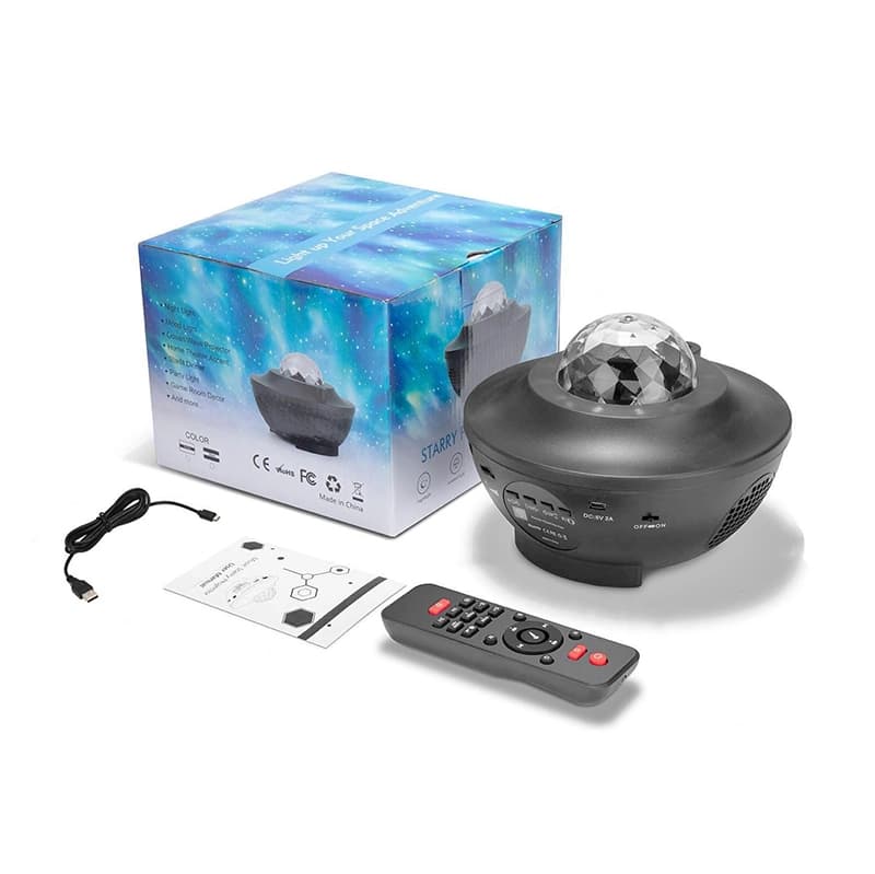 پروژکتور رقص نور کهکشانی و اسپیکر مدل Starry Projector — تصویر ۲