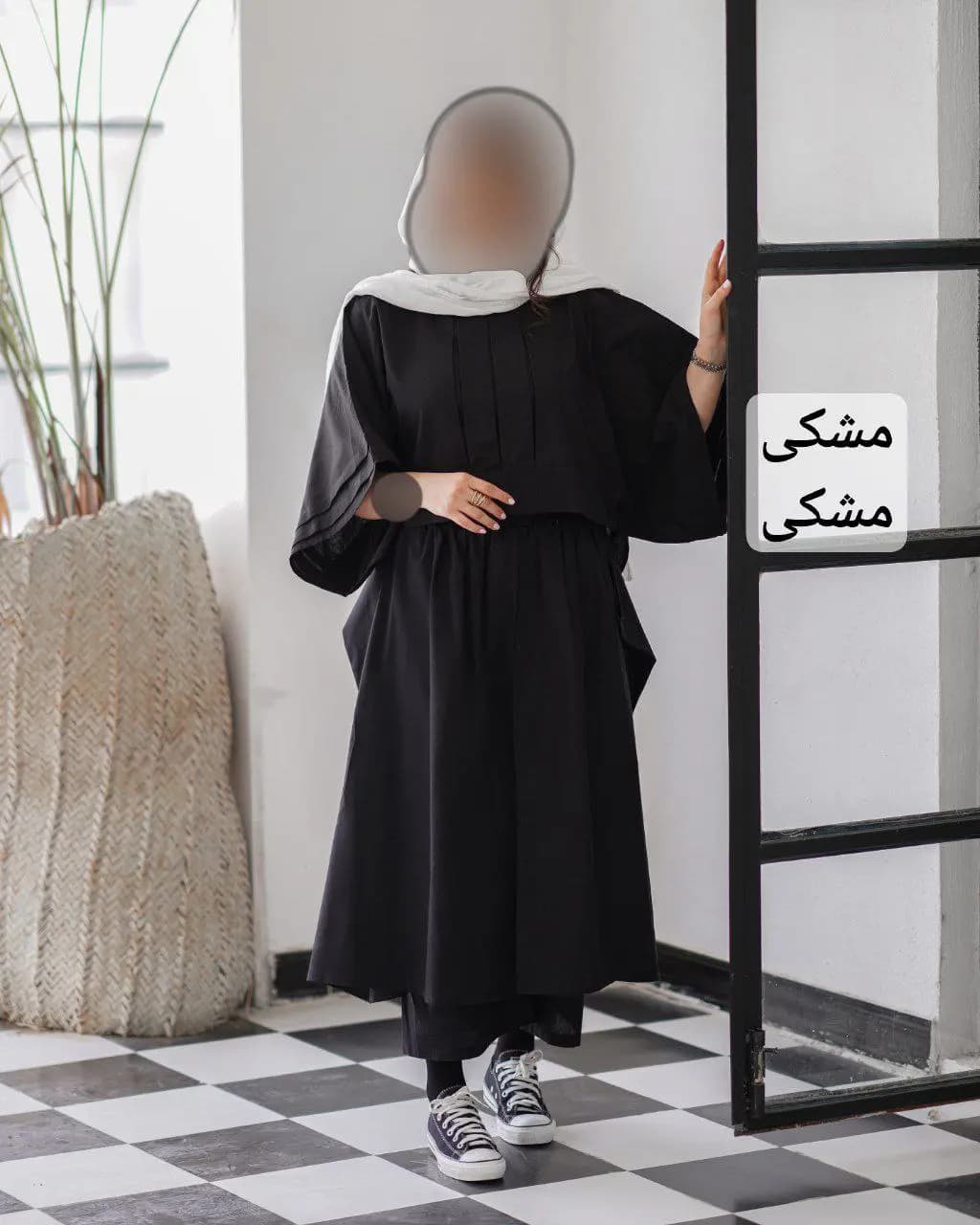 شومیز دامن شلواری مدل مربعی — تصویر ۴