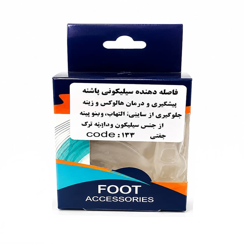 فاصله دهنده سیلیکونی پارچه ای تک انگشت فوت کر کد 143