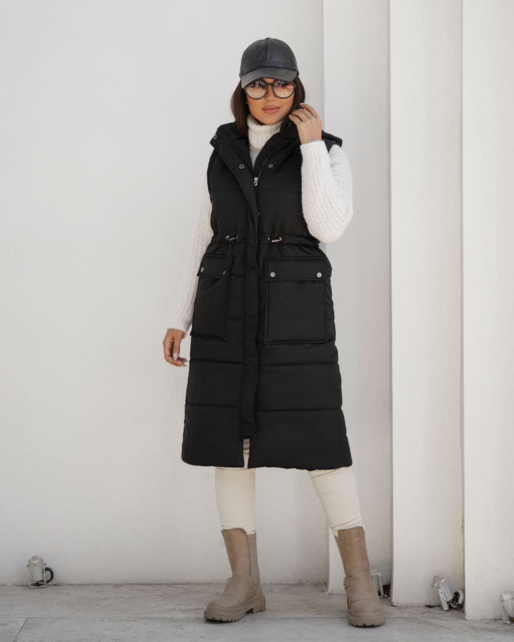 پافر بلند جیب پاکتی کمر گتردار — تصویر ۸