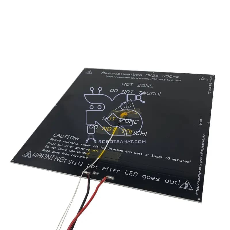 هیت بد آلومینیومی MK2A با ابعاد30cm*30cm با سیم و سنسور