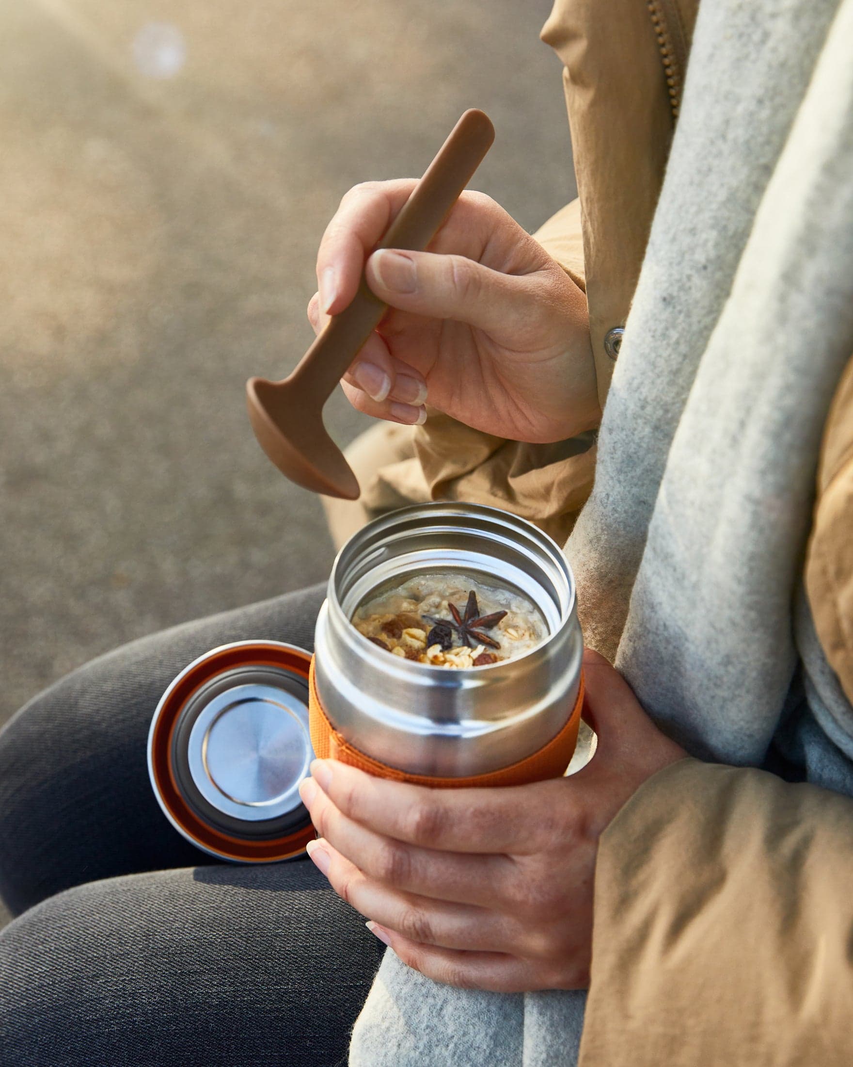 فلاسک غذا | Food Flask 400ml – Olive — تصویر ۶