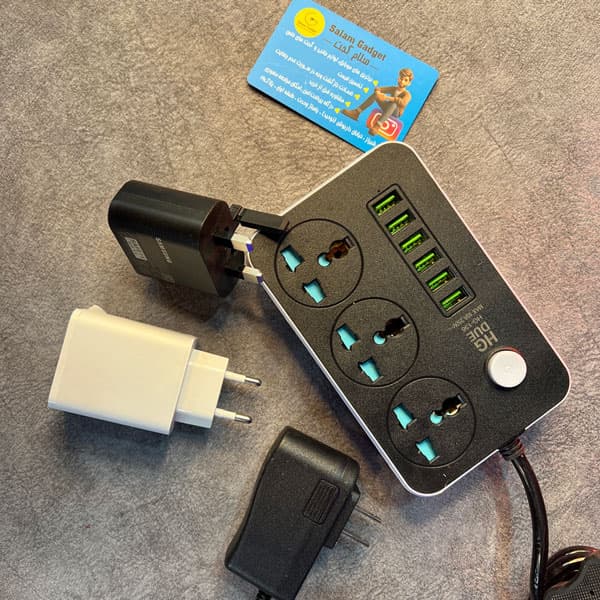 چند راهی برق USB دار HGDUE مدل HG-136U — تصویر ۳