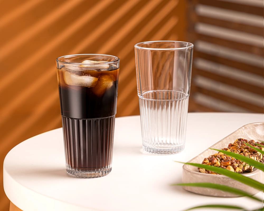لیوان شیشه ای 410 سی سی لیمون