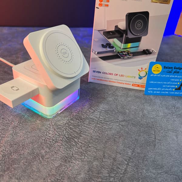 شارژر وایرلس 3 در 1 مگنتی Moxom ST29 — تصویر ۵