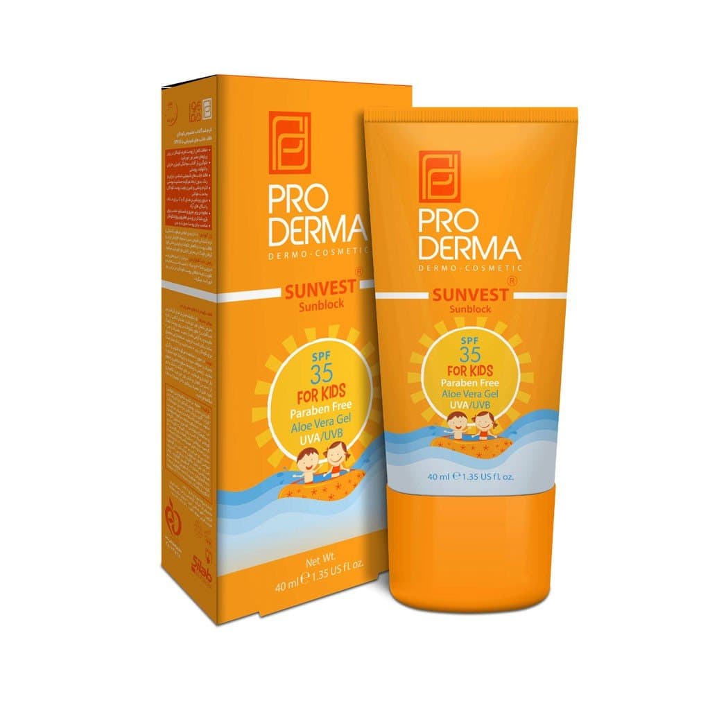 کرم ضد آفتاب کودکان پرودرما SPF 35