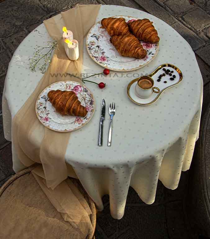 رومیزی ژاگارد 8نفره مستطیل 250*150 طرح اسکیپ — تصویر ۲