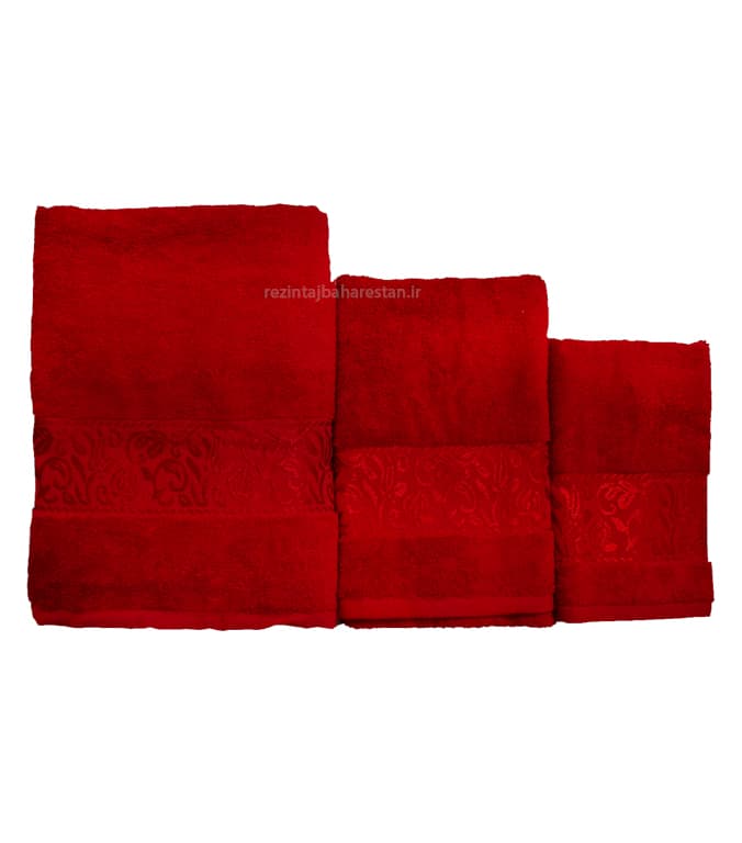 حوله دستی و استخری ترمه رنگ قرمز