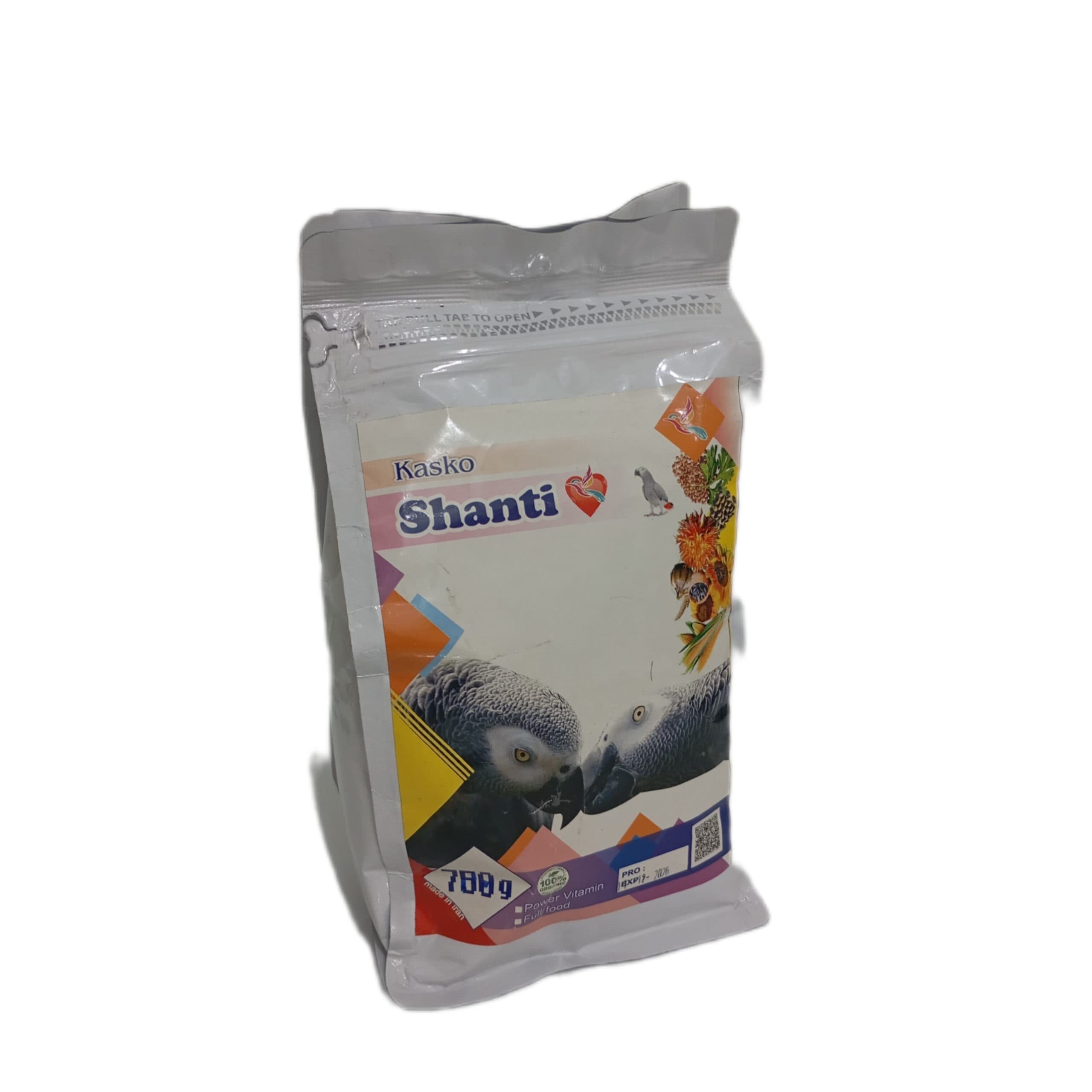 دان آجیلی کامل مخصوص طوطی سانان و پرندگان بزرگ (کاسکو) برند shanti