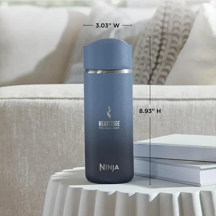 تراول ماگ نینجا یشمی | Ninja, Travel Mug Dark Blue — تصویر ۳