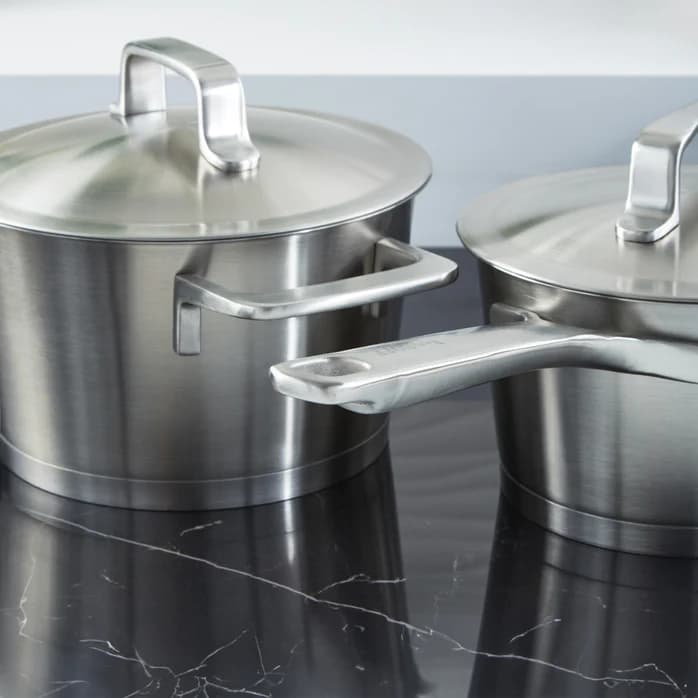 سرویس قابلمه متا برگهف | BergHOFF DiNA Meta 10pc Recycled 18/10 Stainless Steel Cookware Set — تصویر ۴