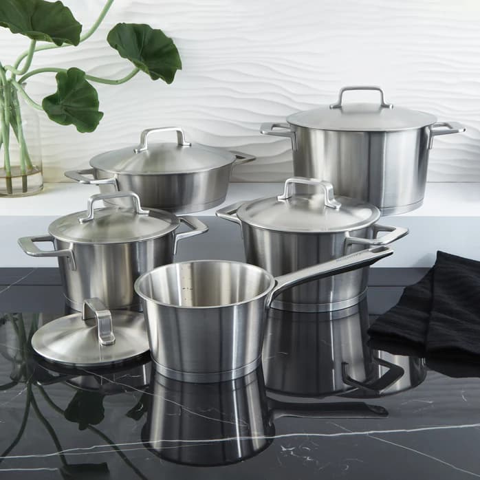 سرویس قابلمه متا برگهف | BergHOFF DiNA Meta 10pc Recycled 18/10 Stainless Steel Cookware Set — تصویر ۸