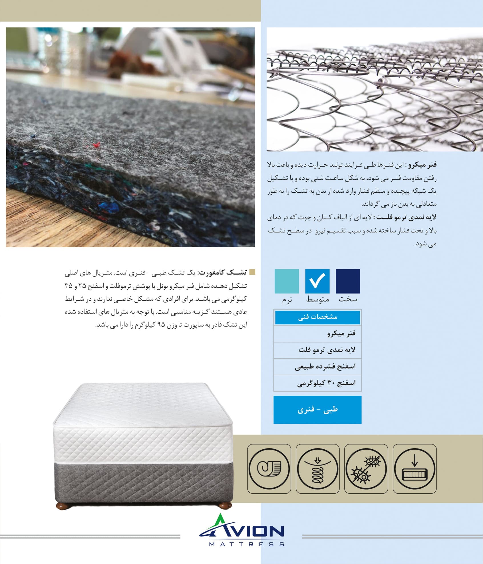 تشک آویون مدل کامفورت — تصویر ۲