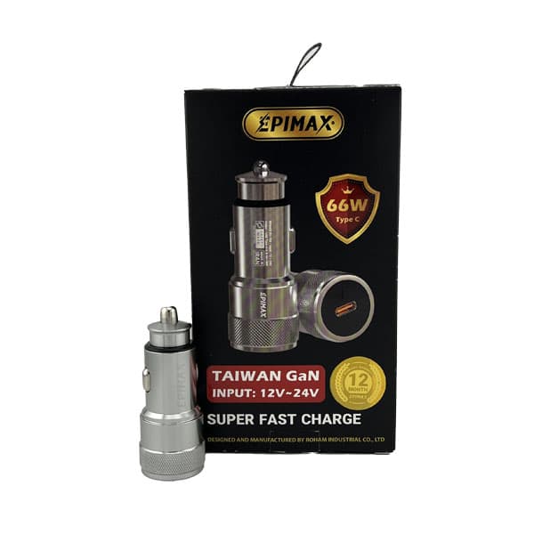 شارژر فندکی قدرتمند 66 وات سوپر فست شارژ epimax eu154