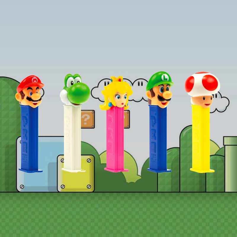 آبنبات خشابی Super Mario مدل Luigi برند PEZ — تصویر ۳