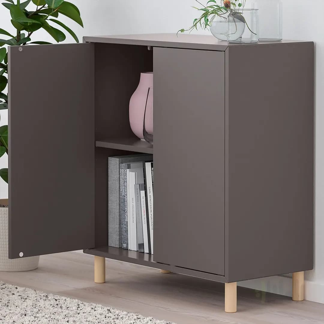 کابینت پایه دار طوسی تیره ایکیا EKET — تصویر ۴