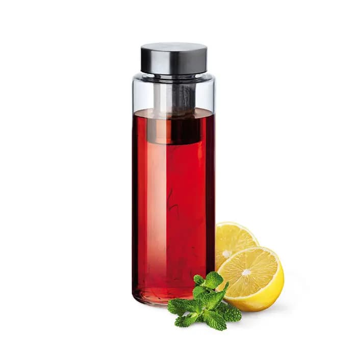 بطری با صافی و کاور زیمکس یک لیتر | Simax Pure Aqua Bottle with Sieve & Neoprene — تصویر ۴