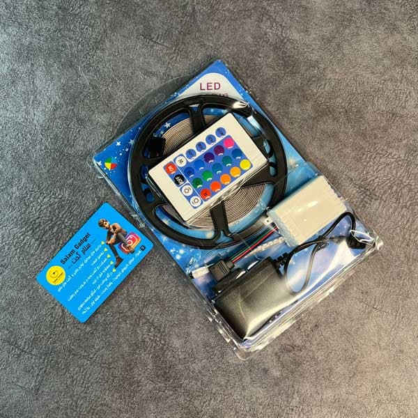 پک کامل ریسه ال‌ ای‌ دی فول کالر و منعطف دریم لایت 5 متری RGB 5050 — تصویر ۲