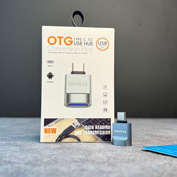 رابط otg تایپ سی سرعت بالا usb 3.0 واقعی با گارانتی — تصویر ۴