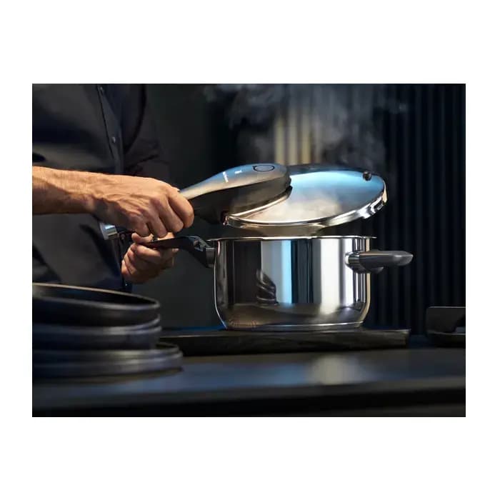 زودپز 3 و 4.5 لیتر همراه با سبد بخار پز پرفکت پرمیوم وی ام اف | WMF Perfect Premium Pressure Cooker — تصویر ۴