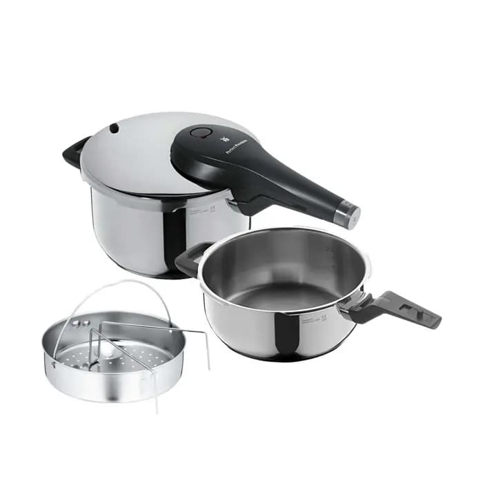 زودپز 3 و 4.5 لیتر همراه با سبد بخار پز پرفکت پرمیوم وی ام اف | WMF Perfect Premium Pressure Cooker