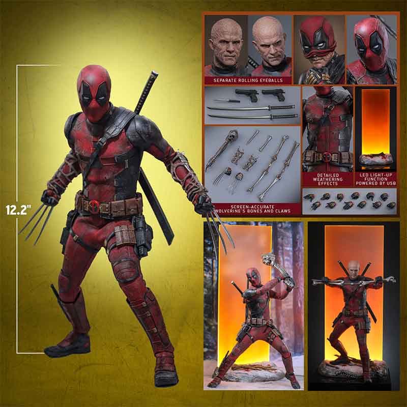 اکشن فیگر 1/6 ددپول از فیلم Deadpool & Wolverine برند Hot Toys — تصویر ۴