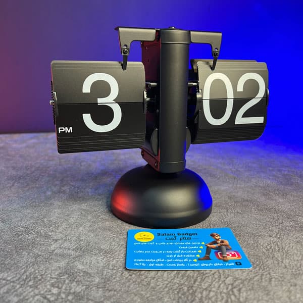 ساعت ورقه ای flip desk clock — تصویر ۴
