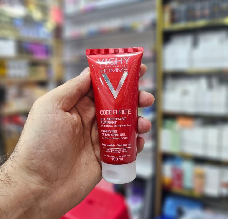 شوینده صورت ویشی VICHY Homme Code Purete حجم 100 میلی لیتر