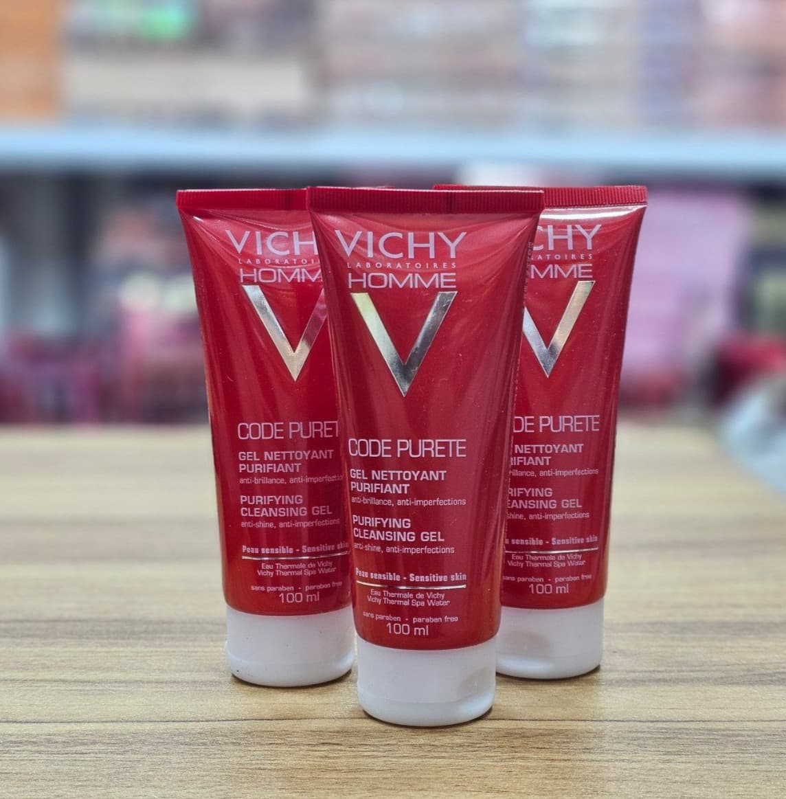 شوینده صورت ویشی VICHY Homme Code Purete حجم 100 میلی لیتر — تصویر ۳