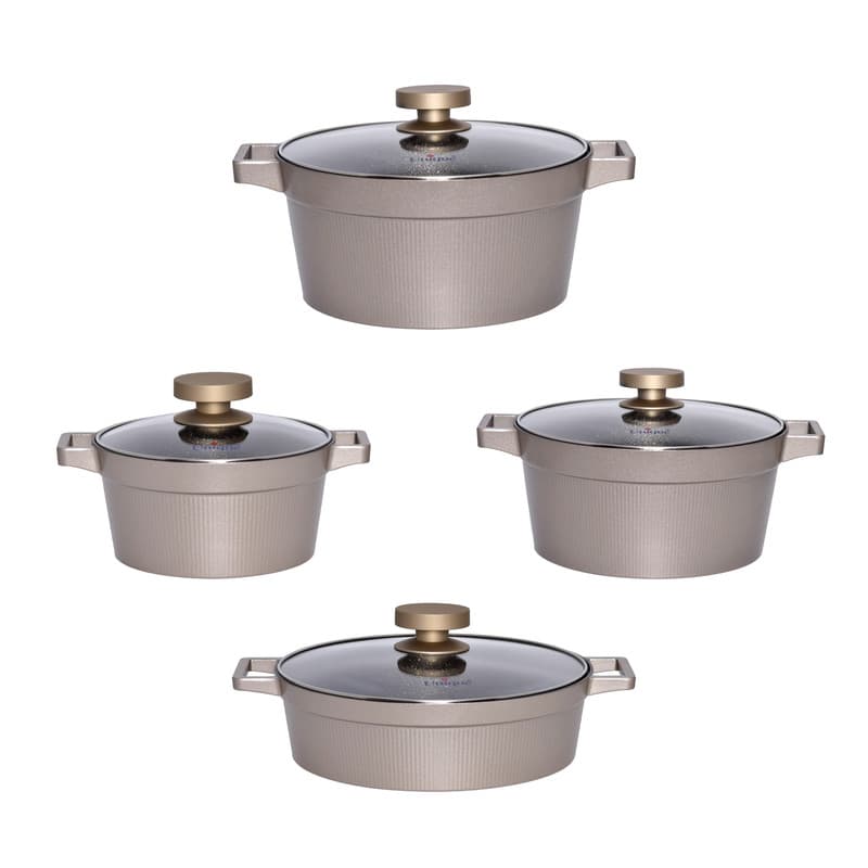 سرویس قابلمه 8 پارچه دیاموند بژ یونیک کد UN-8503
