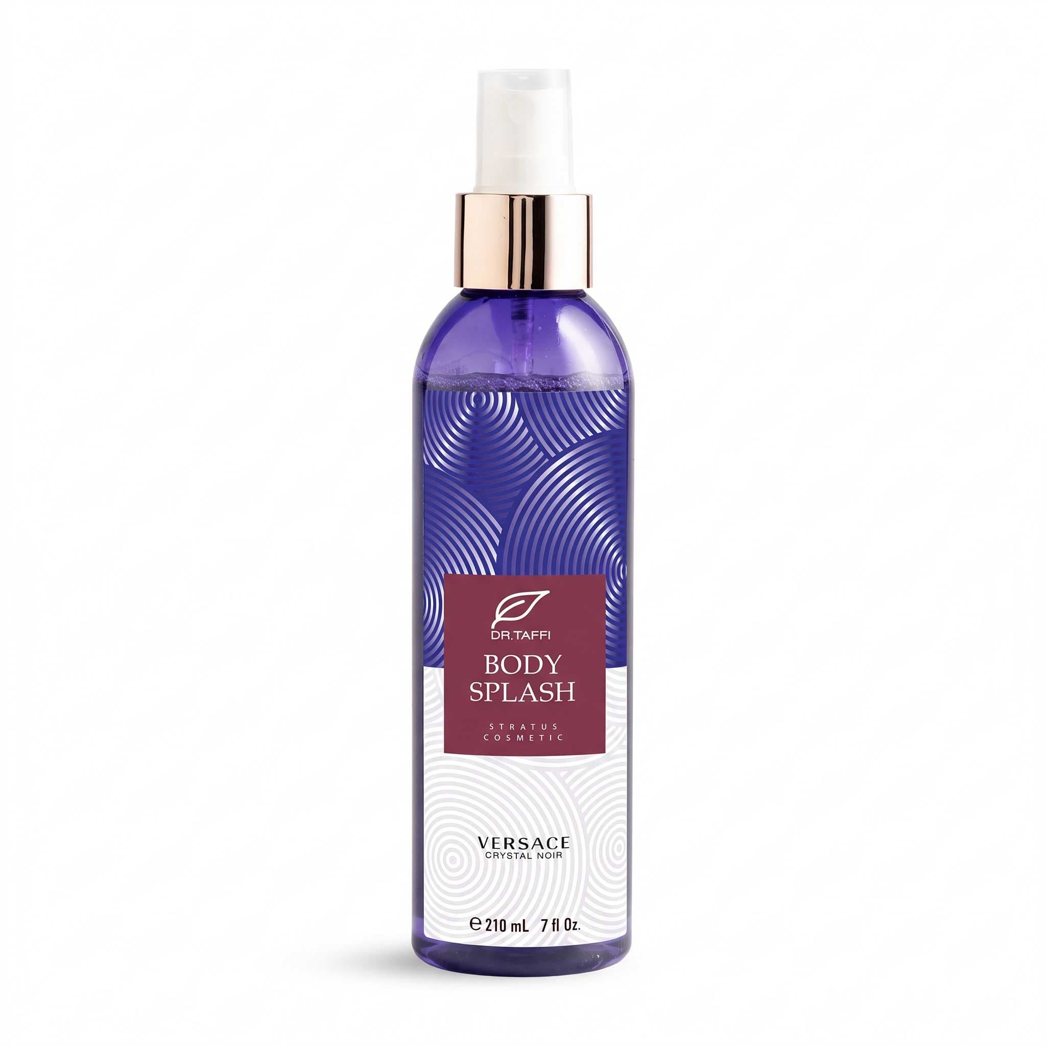 بادی اسپلش زنانه دکتر تافی مدل ورساچه کریستال نویر Versace Crystal Noir حجم 210 میلی لیتر