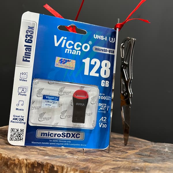 مموری کارت حافظه microSD ویکومن VICCO Final 633X ظرفیت 128 گیگ — تصویر ۴