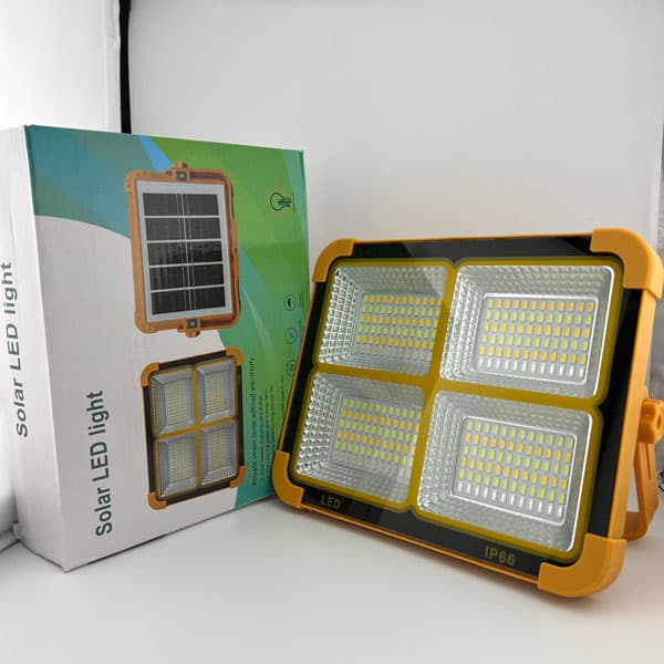 پروژکتور و پاوربانک شارژی خورشیدی اسمال سان مدل solar LED light SL D8 — تصویر ۲