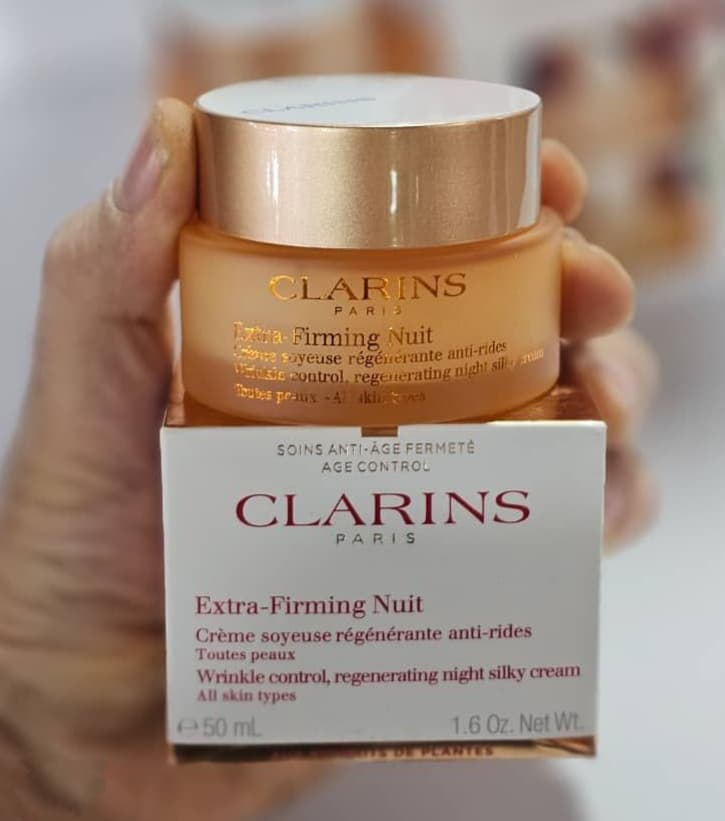 کرم ضدچروک شب کلارنس CLARINS حجم 50 میلی لیتر مدل Extra Firming Nuit