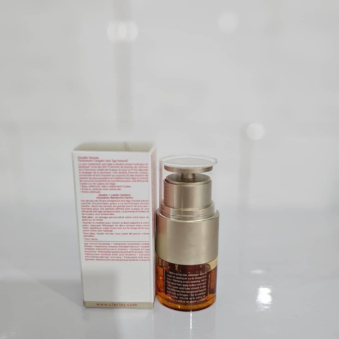 دابل سرم کنسانتره ضد پیری پوست کلارنس CLARINS حجم 20 میلی لیتر — تصویر ۲