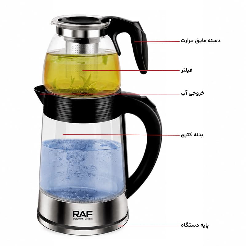 چای ساز روی هم راف مدل R.7214 — تصویر ۴
